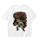 Olive T-shirt with He-Man and Battle Cat Graphic