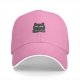 Black Baseball Cap With Grumpy Cat Face Graphic