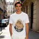 Olive T-Shirt With Cute Cinnamon Bunny Roll Graphic And You Roll Text