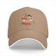 Black baseball cap with capybara in ramen cup graphic