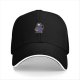 Black Baseball Cap With Cute Grim Reaper Graphic