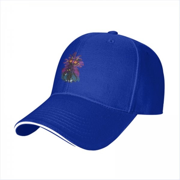 Black baseball cap with The Legend of Zelda Majora's Mask graphic