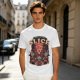Olive Graphic T-Shirt Praise The Slice Pizza Demon Ritual Design