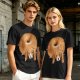 Olive Green T-Shirt With Donut Shaped Beagle Print