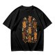 Olive T-Shirt With Cute Gingerbread Animal Christmas Print