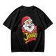 Olive T-Shirt with Santa Claus Jingles Christmas Print