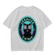 Olive T-Shirt with 'Legalize Catnip' Hypnotic Black Cat Graphic