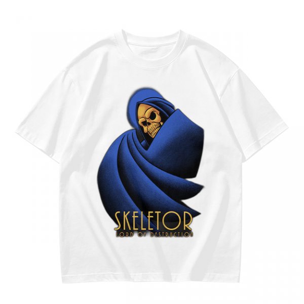 Olive T-Shirt Featuring Skeletor Lord of Destruction Graphic