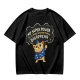 Olive T-shirt with Wizard Cat 'My Super Power Is To Make Stupid People Disappear' Print