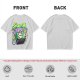 Olive T-shirt with spooky juice box graphic and playful skull art