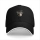 Black Baseball Cap With Raccoon Holding Pride Flag Design