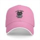Black baseball cap with 'Guess What Nobody Cares' cat graphic
