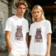 Olive T-Shirt With Grumpy Bear Holding Coffee Mug And 'NOPE' Print
