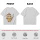 Olive T-Shirt With Cute Ice Cream Cone Holding Knife Print