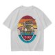 Olive T-shirt with Retro Ramen Bowl Chopsticks Graphic