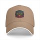 Black Baseball Cap With Colorful Mystical Geometric Emblem Print