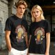 Olive T-Shirt with Retro Summer Power Corn Character Print