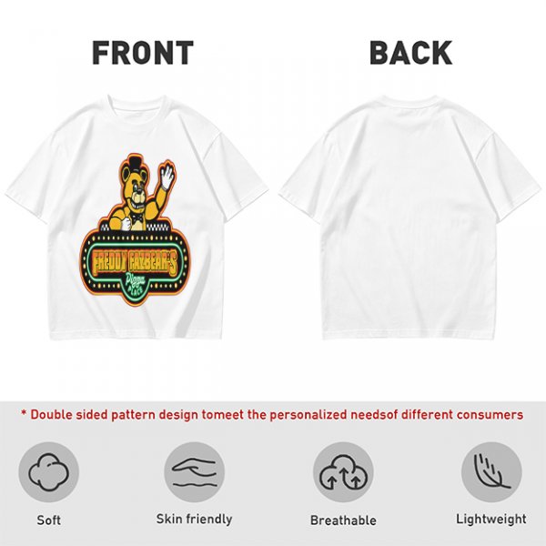 Freddy Fazbear's Pizza Place Graphic Olive T-Shirt