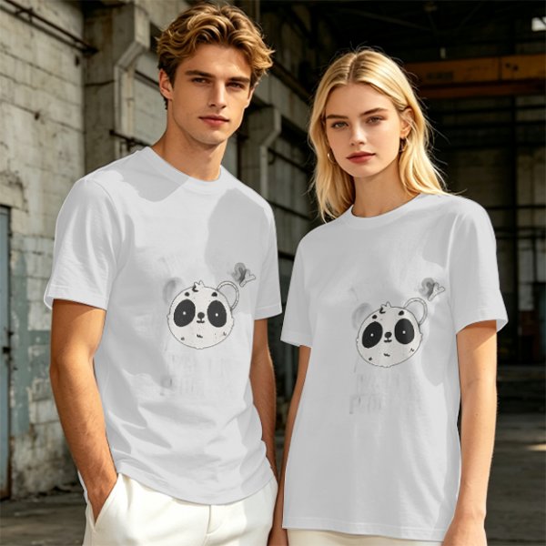 Olive Green T-Shirt With Cute Panda Bomb Graphic Print