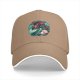 Black Baseball Cap With Mermaid And Pearl Shell Graphic