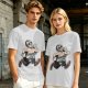 Olive T-Shirt with Cartoon Jason Voorhees Graphic Print