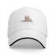 Black Baseball Cap With Cute Chef Cat Rolling Dough Print