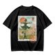 Howl's Moving Castle Stamp Graphic Olive T-Shirt