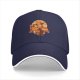 Black Baseball Cap with Anime Character Sunset Graphic