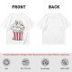 Olive T-Shirt With Cute Kitten Popcorn Bucket Graphic