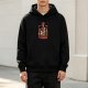 Black Hoodie With Dungeons Time Fantasy Character Art Print
