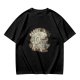 Olive green graphic t-shirt with good friends donut and coffee print