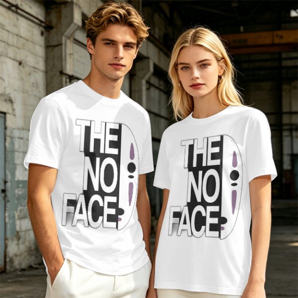 Olive T-shirt with The No Face graphic print