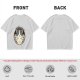 Olive T-shirt with I Don't Care Cat Graphic Print