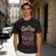 Coffee Makes Me Feel Less Murdery Graphic Olive T-Shirt
