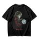 Olive Green T-Shirt With Goblin King Holding Crystal Ball Art