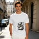 Olive T-Shirt With Cool Sunglass Wearing Opossum Graphic