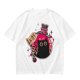 Olive T-shirt with a potion bottle holding a black cat that says don't open evil inside do it