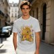 Olive T-Shirt With Cute Gingerbread Unicorn And Christmas Candy Print