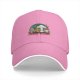 Black baseball cap with cute fungi music graphic design