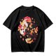 Olive T-Shirt with Halloween Axolotl Candy Corn Art