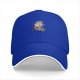 Black baseball cap with cute cartoon girl and cats graphic