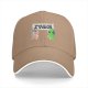 Black baseball cap with 'Humans Are A Virus' alien unicorn graphic