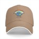 Black baseball cap with cartoon Earth graphic and 'I HATE PEOPLE' text