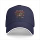 Black baseball cap with cat remote movie graphic print