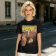 Olive T-Shirt With Surreal Cat Art Print