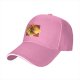 Black Baseball Cap With Fiery Warrior Silhouette Graphic