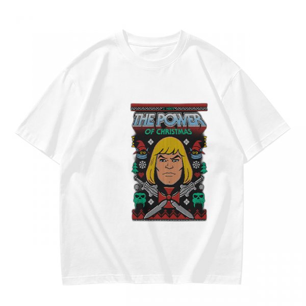 He-Man The Power of Christmas Graphic Olive T-Shirt