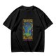 Olive T-Shirt with Psychedelic Time and Space Meltdown Tardis Art
