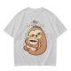 Olive green sloth t-shirt with 'Busy Doing' coffee graphic