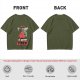 Olive T-Shirt with 'Not Today I'm Berry Tired' Strawberry Print